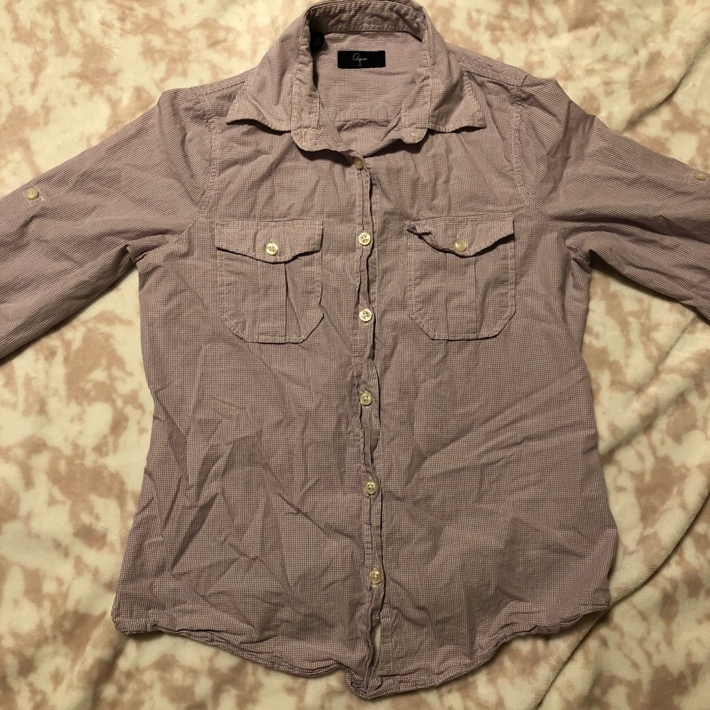 Aqua Button Down Shirt Size Small
